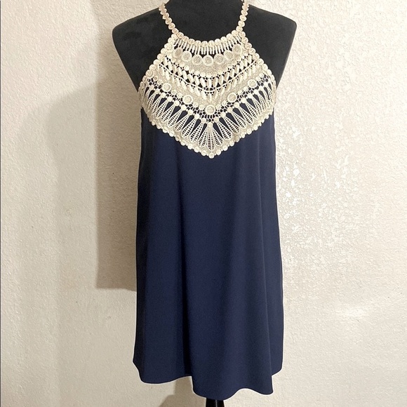 Lilly Pulitzer Nay Blue Dress - Picture 1 of 8